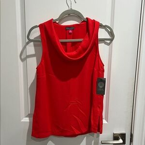 Vince Camuto Women's Tulip Red Sleeveless Top